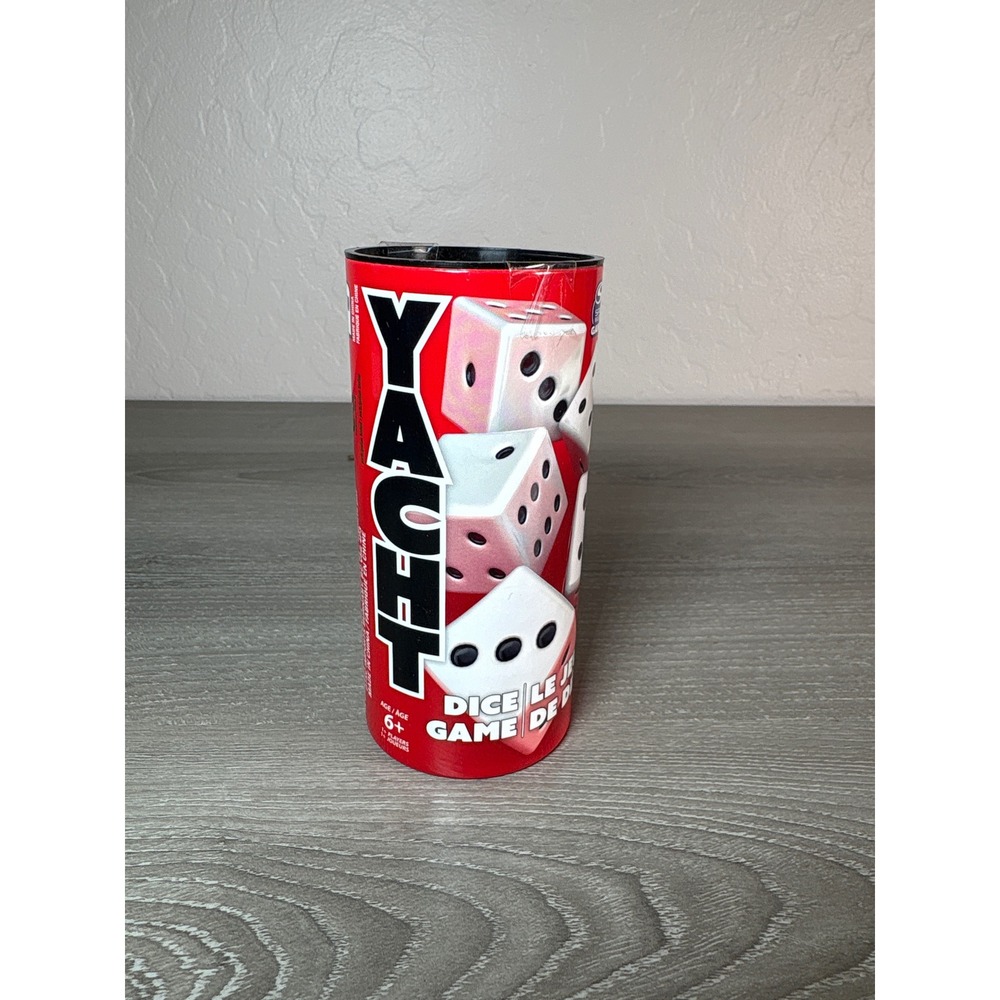 Spin Master Yacht Dice Game Red Travel Canister Portable Family Game 259273 NEW‎
